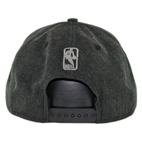 New Era 9Fifty San Antonio Spurs Twisted Frame Snapback Hat Heather Black