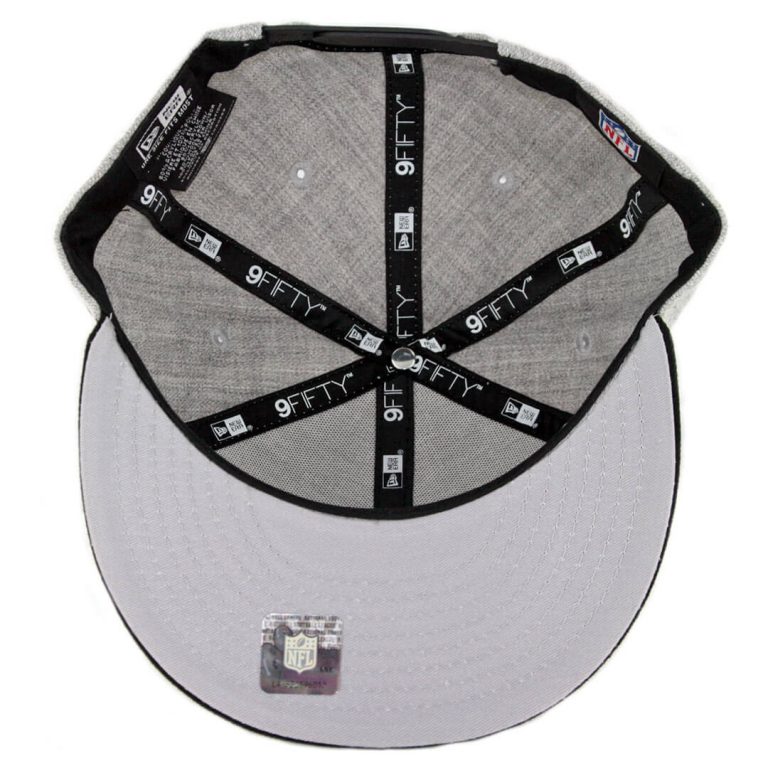 New Era 9Fifty CTO Oakland Raiders Snapback Hat Heather Grey Black-inside New Era 9Fifty CTO Oakland Raiders Snapback Hat Heather Grey Black-inside