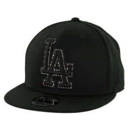 New Era 9Fifty Los Angeles Dodgers Shimmer Team Snapback Hat Black