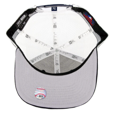New Era 9Fifty New York Yankees Striped Side Lineup Snapback Hat Dark Navy