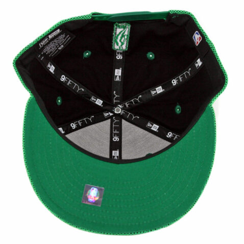 New Era 9Fifty Boston Celtics Mesh Refresh Snapback Hat Green - Image 3