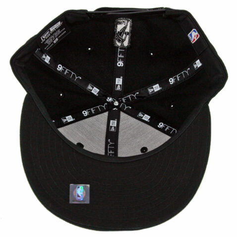 New Era 9Fifty Golden State Warriors Shimmer Team Snapback Hat Black