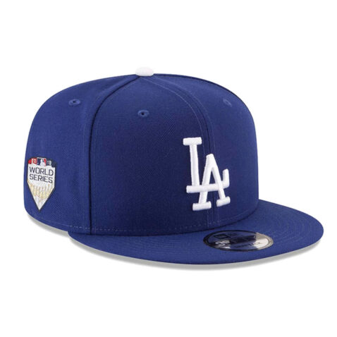 New Era 9Fifty Los Angeles Dodgers Game World Series 2018 Snapback Hat Dark Royal