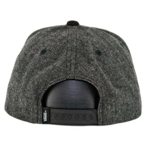 Vans Full Patch Snapback Hat Heather Grey Black