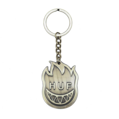 HUF X Spitfire Bighead Keychain Gold