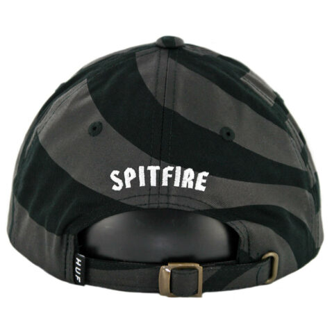 HUF X Spitfire Swirl CV Strapback Hat Black