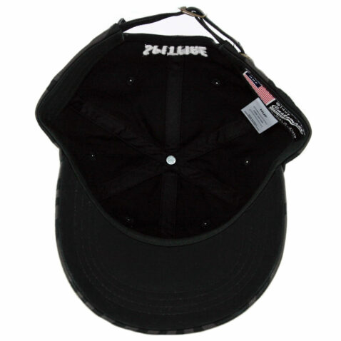 HUF X Spitfire Swirl CV Strapback Hat Black