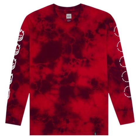 HUF X Spitfire Burn Faster Long Sleeve T-Shirt Red