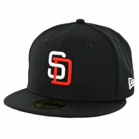 New Era 59Fifty San Diego Padres 1998 Tony Gwynn Fitted Hat Black White Orange