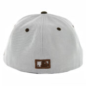 New Era 59Fifty CTO San Diego Padres Cooperstown Fitted Hat Gray Brown-back