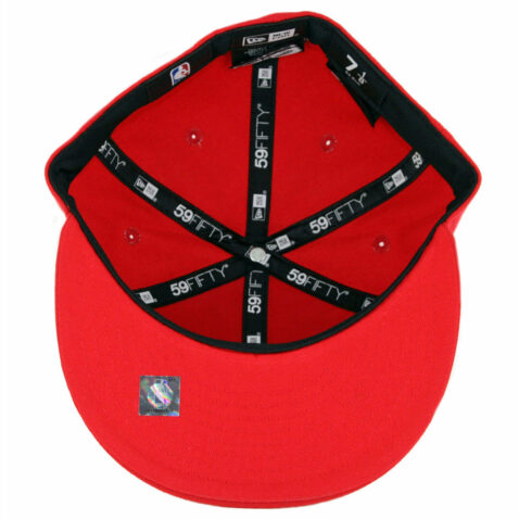 New Era 59Fifty Chicago Bulls Gold Stated Fitted Hat Red