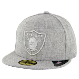 New Era 59Fifty Oakland Raiders Twisted Frame Fitted Hat Grey