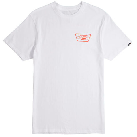 Vans Full Patch Back T-Shirt White Flame