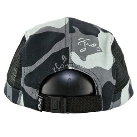 Rip N Dip Nerm Camo Camper Clipback Hat Black Camo
