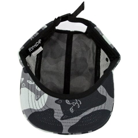 Rip N Dip Nerm Camo Camper Clipback Hat Black Camo