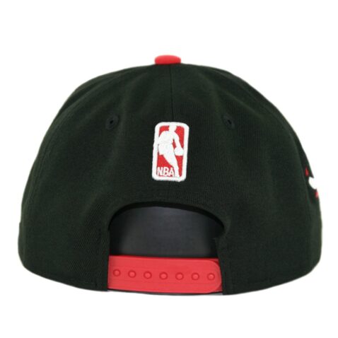 New Era 9Fifty Chicago Bulls Scripted Turn Snapback Hat Black - Image 3