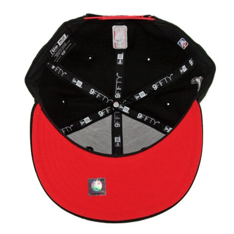 New Era 9Fifty Chicago Bulls Scripted Turn Snapback Hat Black - Image 4