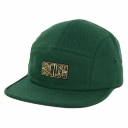 The Quiet Life Gold Label 5 Panel Clipback Hat Hunter Green