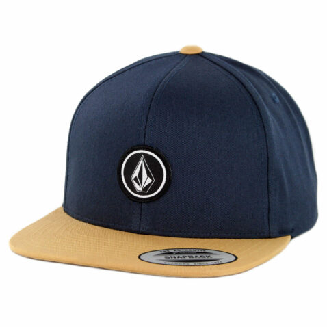 Volcom Quarter Twill Snapback Hat Midnight Blue