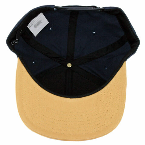 Volcom Quarter Twill Snapback Hat Midnight Blue
