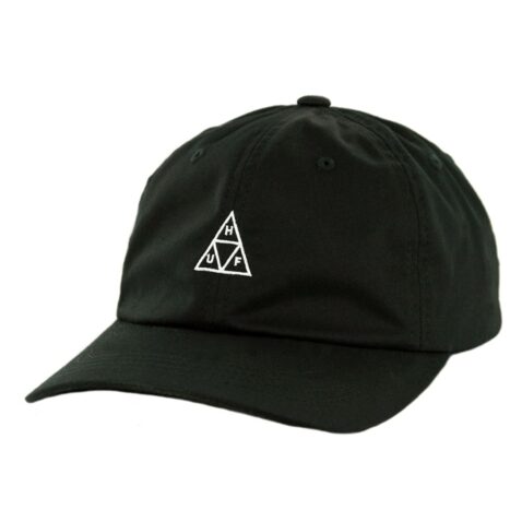 HUF IT Curved Visor Strapback Hat Black