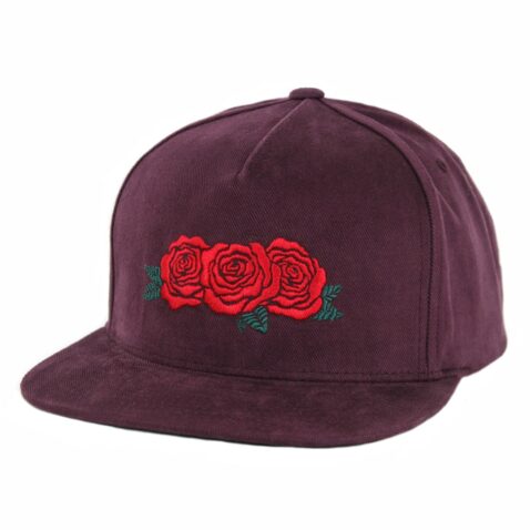 HUF Triple Rose Snapback Hat Port Royale