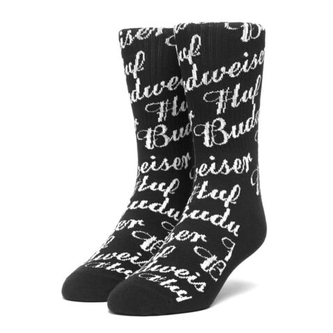 HUF Budweiser Crew Sock Black