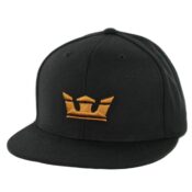 Supra Icon Snapback Hat Black Tan