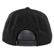 Supra Icon Snapback Hat Black Tan-Back