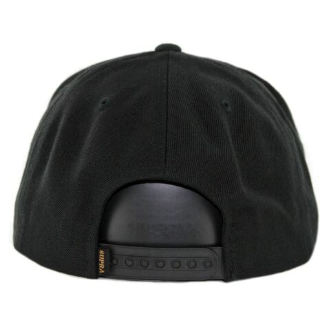 Supra Icon Snapback Hat Black Tan