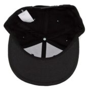 Supra Icon Snapback Hat Black Tan-Inside