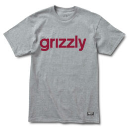 Grizzly Lowercase T-Shirt Heather Burgundy