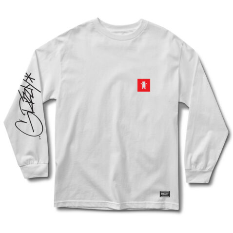 Grizzly Scrawl Long Sleeve T-Shirt White
