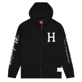 HUF Budweiser Classic H Full Zip Hooded Sweatshirt Black