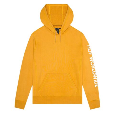 HUF Mission Pullover Hooded Sweatshirt Mineral Yellow