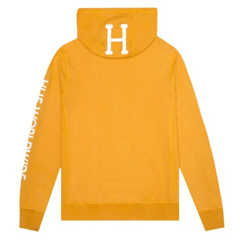 HUF Mission Pullover Hooded Sweatshirt Mineral Yellow