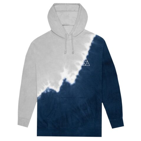 HUF Peak Tie-Dye Pullover Hooded Sweatshirt Mood Indigo