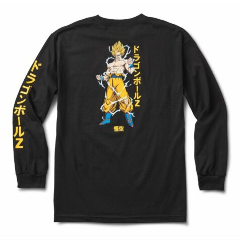 Primitive x Dragon Ball Z Super Saiyan Goku Long Sleeve T-Shirt Black