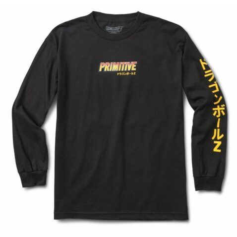 Primitive x Dragon Ball Z Super Saiyan Goku Long Sleeve T-Shirt Black