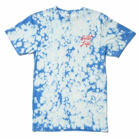 The Quiet Life Cursive Logo T-Shirt Blue Wash