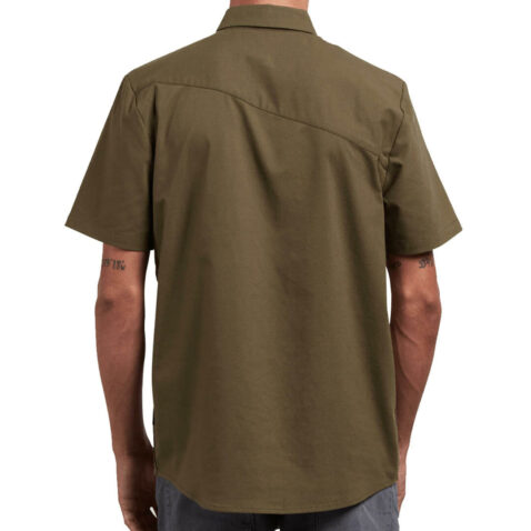 Volcom Everett Oxford Short Sleeve Shirt Military