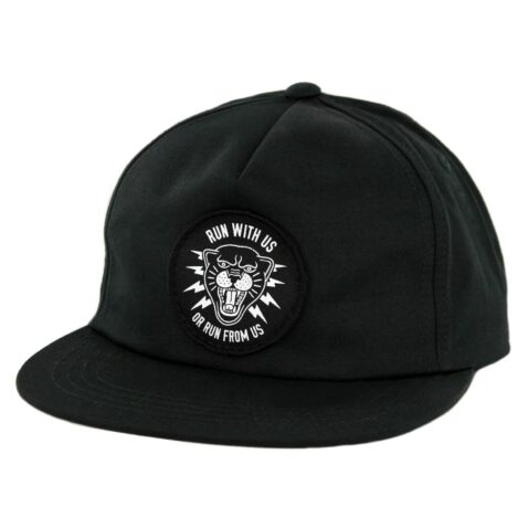 Sketchy Tank Panther Snapback Hat Black