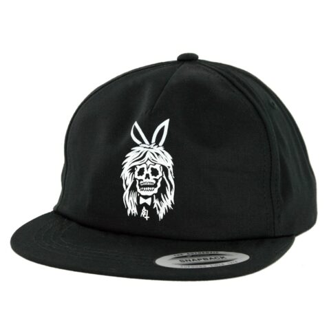 Sketchy Tank Bunny Snapback Hat Black