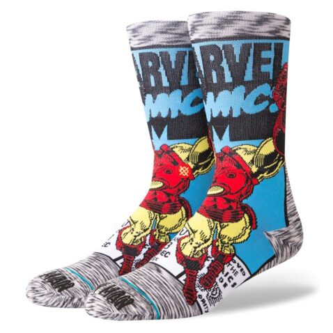 Stance Iron Man Comic Sock Grey