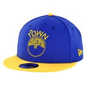 New Era 9Fifty Golden State Warriors The Town Snapback Hat Royal Blue Yellow
