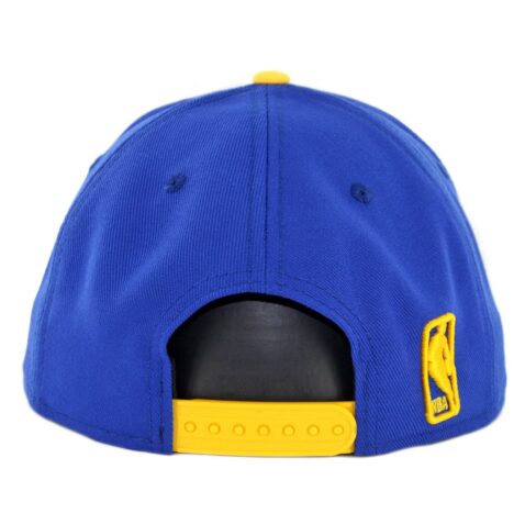 New Era 9Fifty Golden State Warriors The Town Snapback Hat Royal Blue Yellow - Image 2