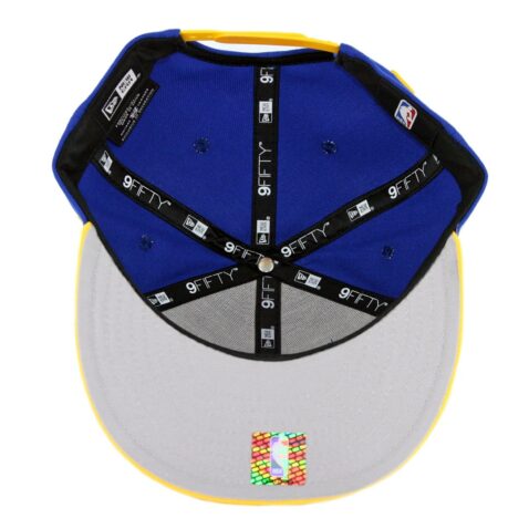 New Era 9Fifty Golden State Warriors The Town Snapback Hat Royal Blue Yellow