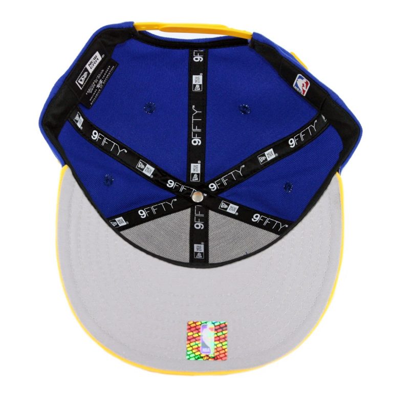 New Era 9Fifty Golden State Warriors The Town Snapback Hat Royal Blue Yellow-Inside New Era 9Fifty Golden State Warriors The Town Snapback Hat Royal Blue Yellow-Inside