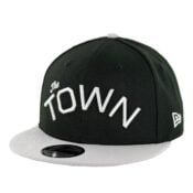 New Era 9Fifty Golden State Warriors The Town Snapback Hat Black Metallic Silver Grey