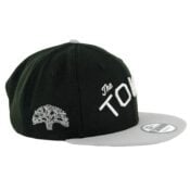 New Era 9Fifty Golden State Warriors The Town Snapback Hat Black Metallic Silver Grey-Side
